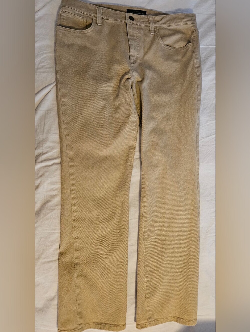 Lauren Jeans Co. Ralph Lauren Tan Straight Leg Denim Pants Size 12